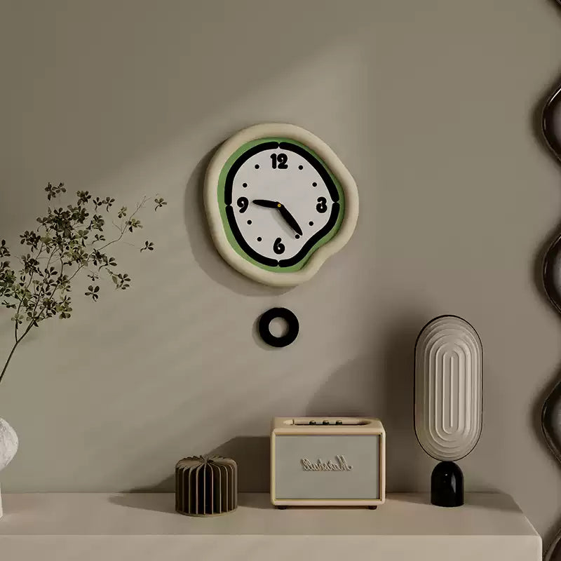 Cute Cream Wall Clock