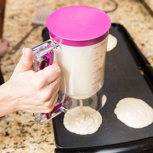900 Ml Pancake Batter Dispenser With Measuring Label For Baking 1005005902908313-1 Piece