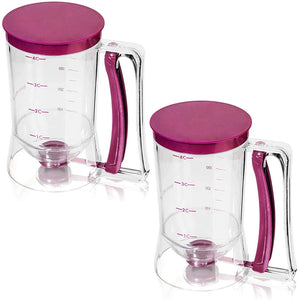 900 Ml Pancake Batter Dispenser With Measuring Label For Baking 1005005902908313-1 Piece