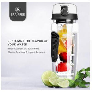 Detox Water Bottle Convenient Sliding Lid