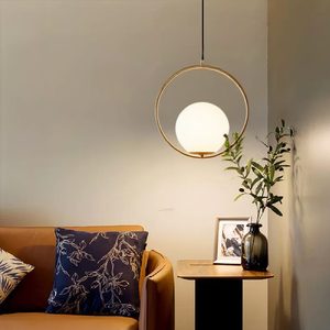 Glarefusion Modern Frosted Glass Ball Chandelier