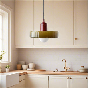 Glarefusion Modern Bauhaus Glass LED Pendant Light