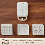 10-In-1 Electric Waffle Maker And Sandwich Grill