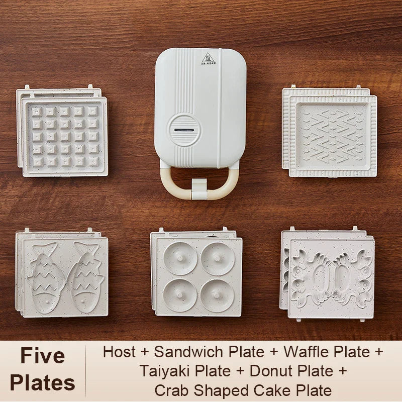 10-In-1 Electric Waffle Maker And Sandwich Grill