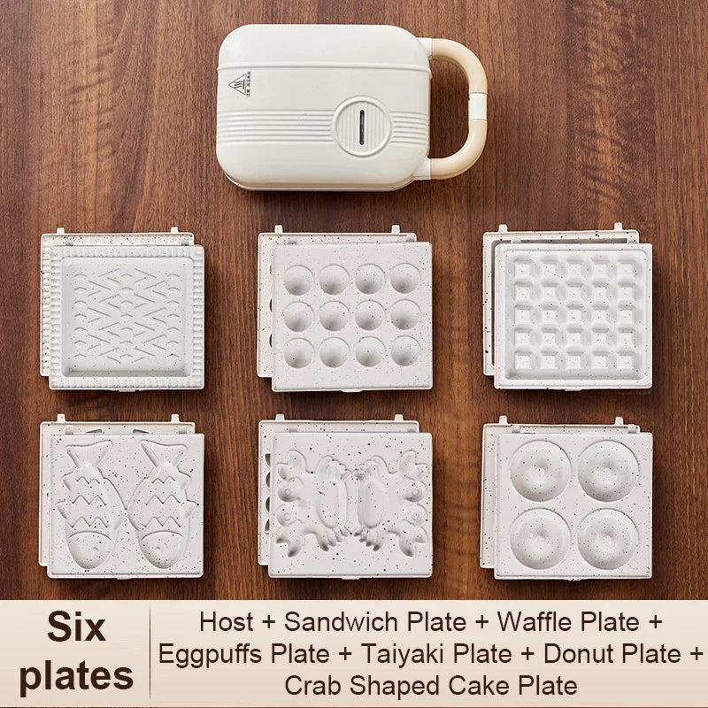 10-In-1 Electric Waffle Maker And Sandwich Grill