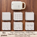 10-In-1 Electric Waffle Maker And Sandwich Grill