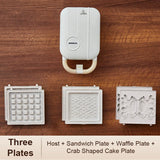 10-In-1 Electric Waffle Maker And Sandwich Grill
