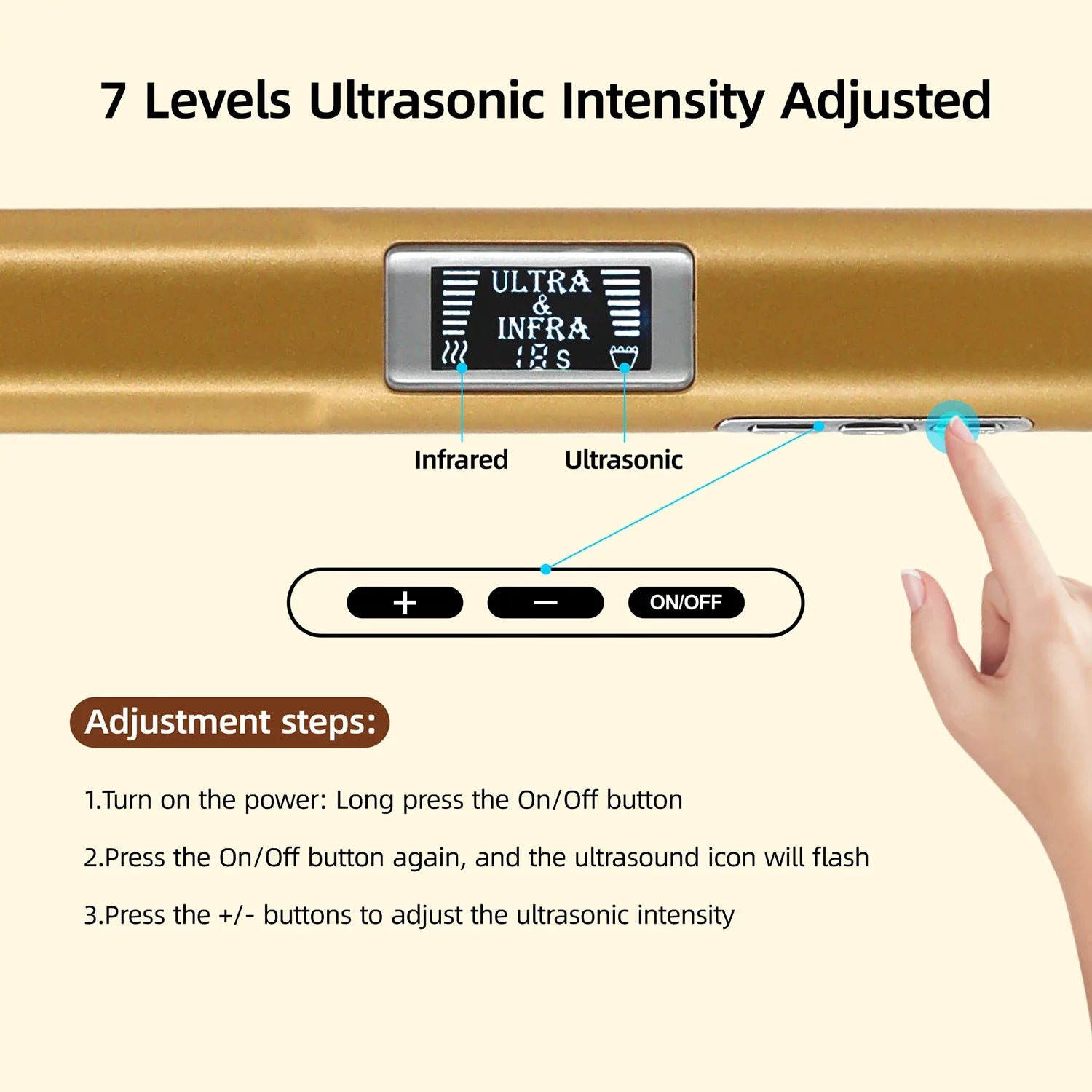 Infrared Ultrasonic Cold Hair Care Iron for Damage Repair