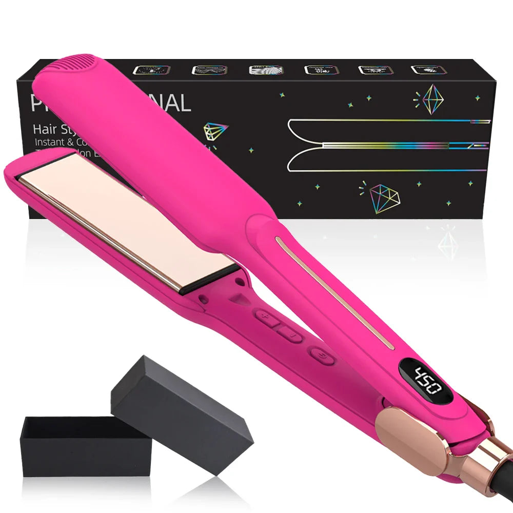 Infrared Ceramic Hair Straightener 450°F Dual Voltage