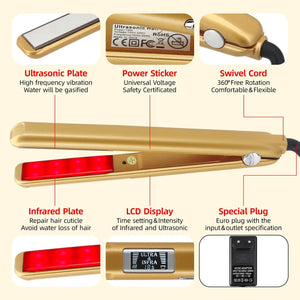 Infrared Ultrasonic Cold Hair Care Iron for Damage Repair