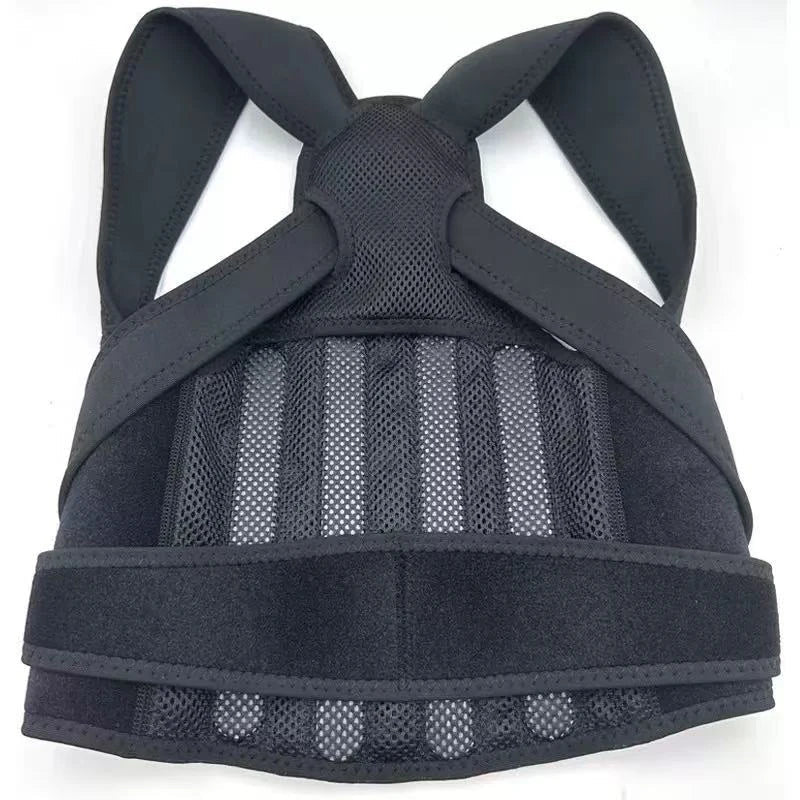 Adjustable Back Brace Waist Support Belt With Shoulder Posture Support 1005009927499300-Large