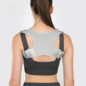 Adjustable Back Posture Corrector Brace For Shoulder And Spine Support 1005010346227230-Black-XXL