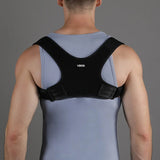 Adjustable Back Posture Corrector Brace For Shoulder And Spine Support 1005010346227230-Black-XXL