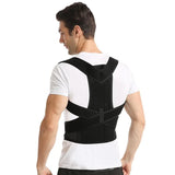 Adjustable Scoliosis Posture Corrector Corset Back Brace Lumbar Support Belt 1005008751823650-Gray-L