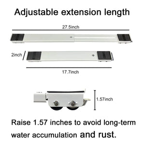 Adjustable Washing Machine Stand with Brake and Mobile Wheels