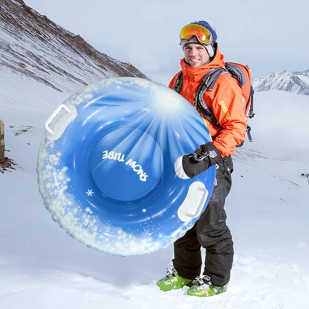 Adult Inflatable Snow Tube With Handles And Hard Bottom Sled 1005010063767990-al