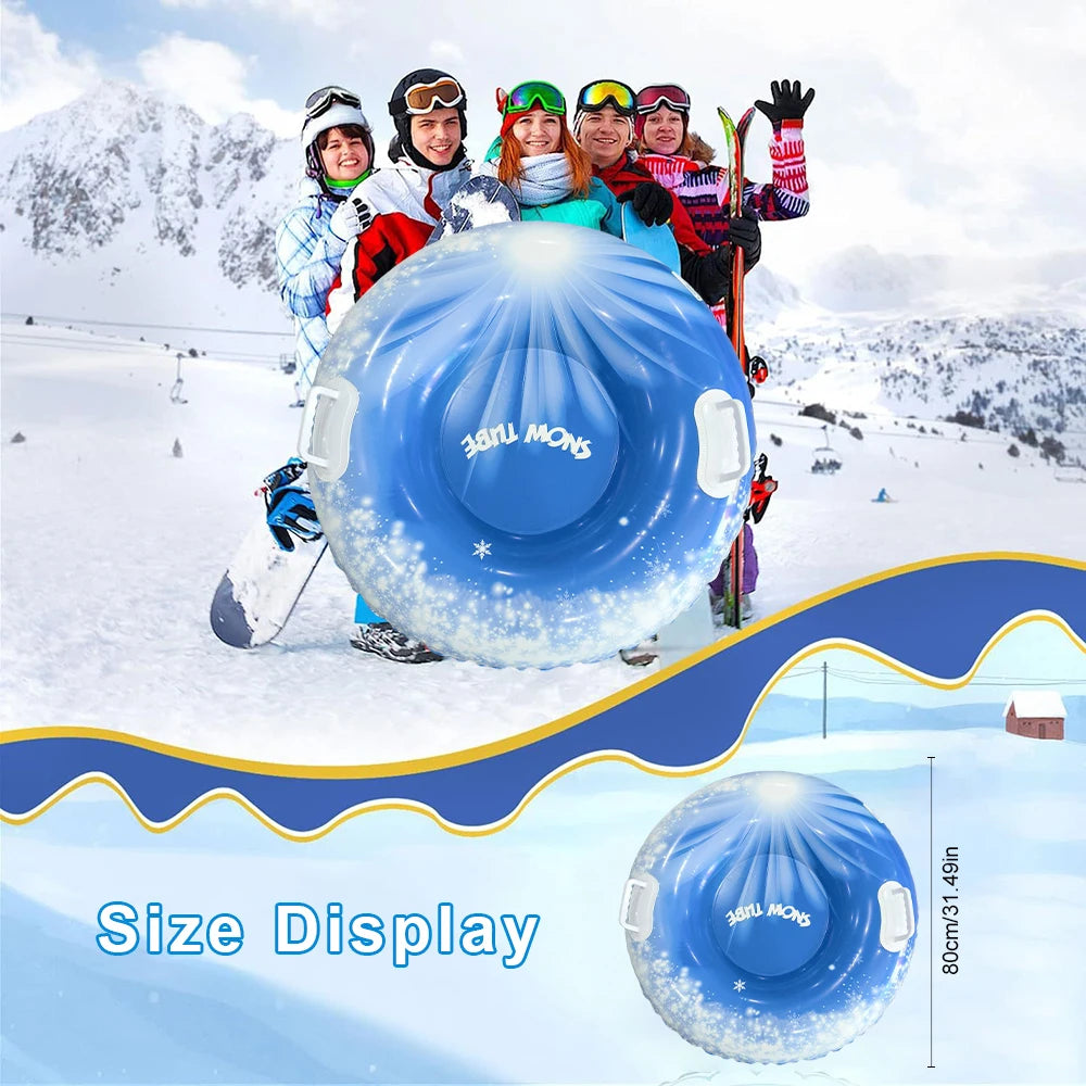 Adult Inflatable Snow Tube With Handles And Hard Bottom Sled 1005010063767990-al