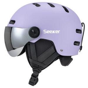 Adult Ski Helmet With Goggles Abs Shell Eps Liner Adjustable Fit 1005008148980018-Light Pink-L(59-61CM)
