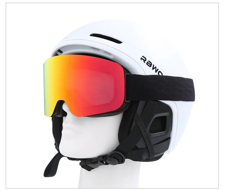 Adult Ski Snowboard Goggles Uv400 Mirror Lens Double Anti Fog 1005007987714550-Big Frame HX.SU01 A