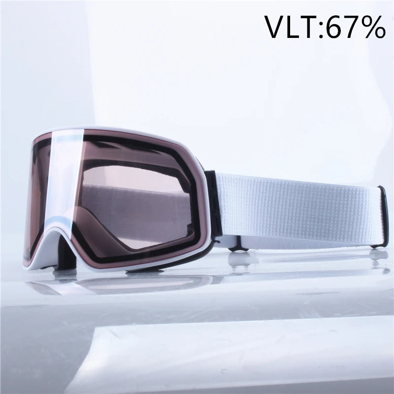 Adult Ski Snowboard Goggles Uv400 Mirror Lens Double Anti Fog 1005007987714550-Big Frame HX.SU01 A