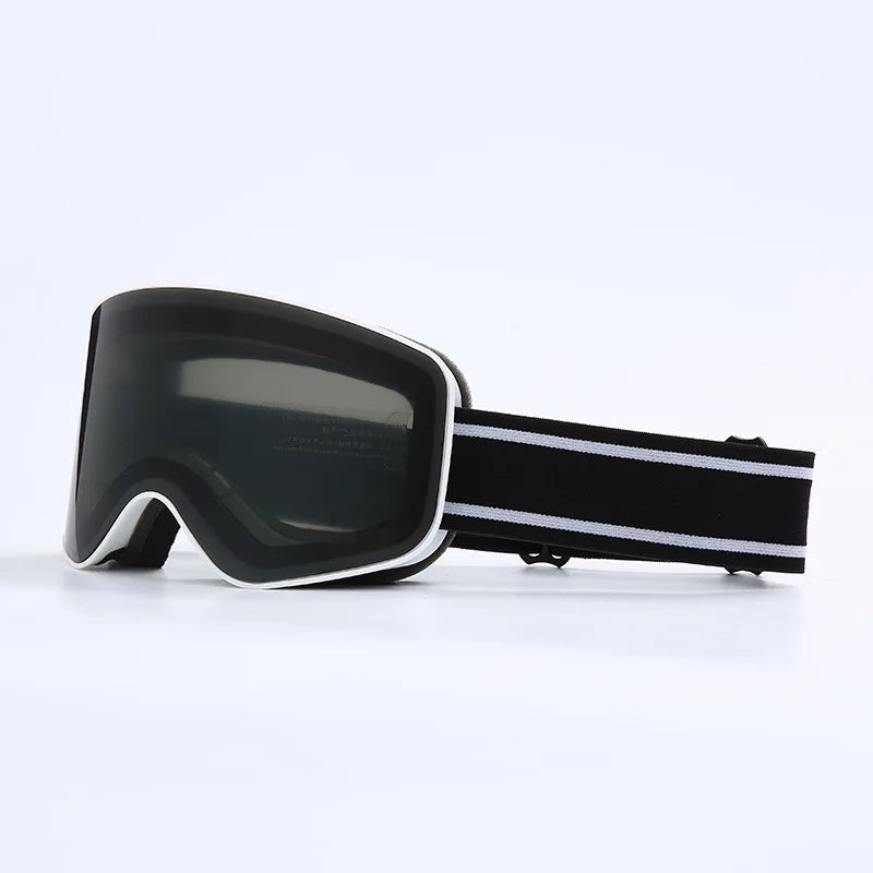 Adult Ski Snowboard Goggles Uv400 Mirror Lens Double Anti Fog Cylindrical 1005007476624683-D