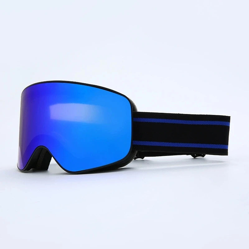 Adult Ski Snowboard Goggles Uv400 Mirror Lens Double Anti Fog Cylindrical 1005007476624683-D