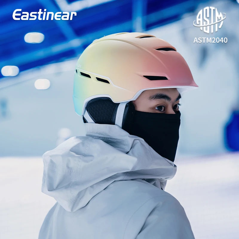 All In One Warm Ski Helmet With Adjustable Ventilation For Comfort 1005007874480813-Fantasy blue-L(59-61cm)