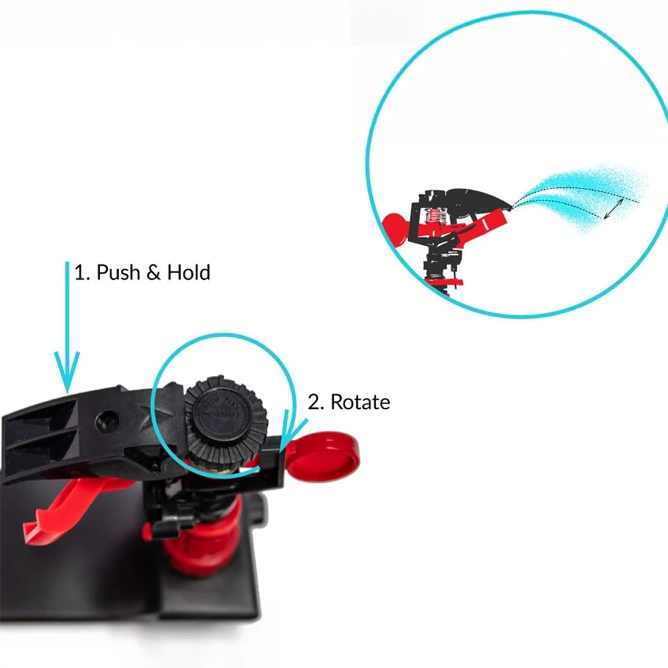 Animal Repellent Motion Sensor Sprinkler Device for Outdoor Use with 360-Degree Sprinkler Head