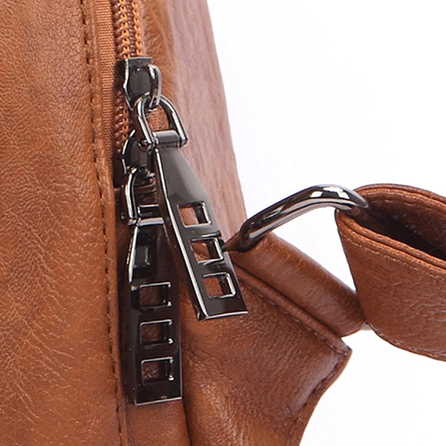 Women’s Composite Cowhide Anti-Theft Backpack with Back Zipper