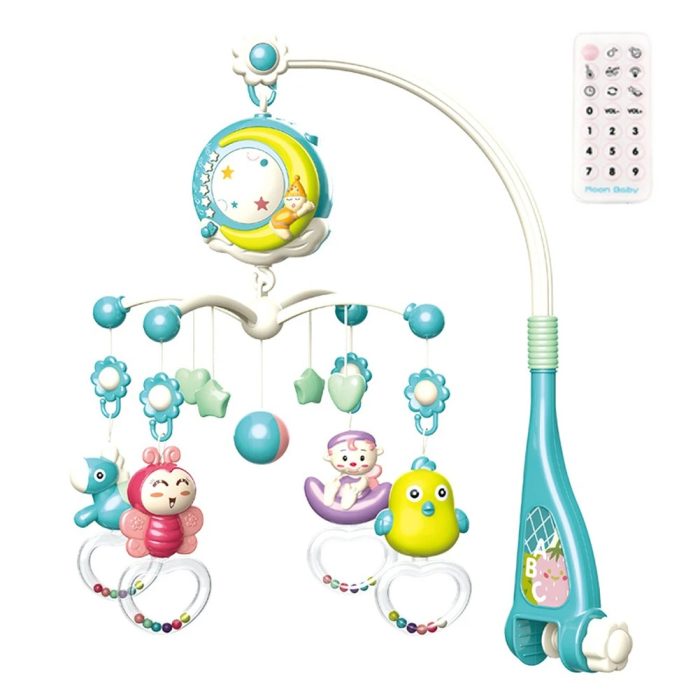 Baby Crib Mobile with Music, Night Light, and Star Projector