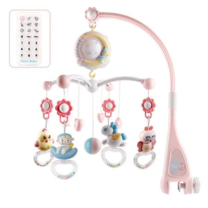 Baby Crib Mobile with Music, Night Light, and Star Projector