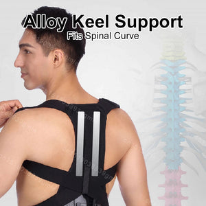Back Posture Corrector Belt With Lumbar Support For Spine Alignment 1005008414756312-S
