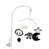 Black and White Baby Crib Mobile Music Box