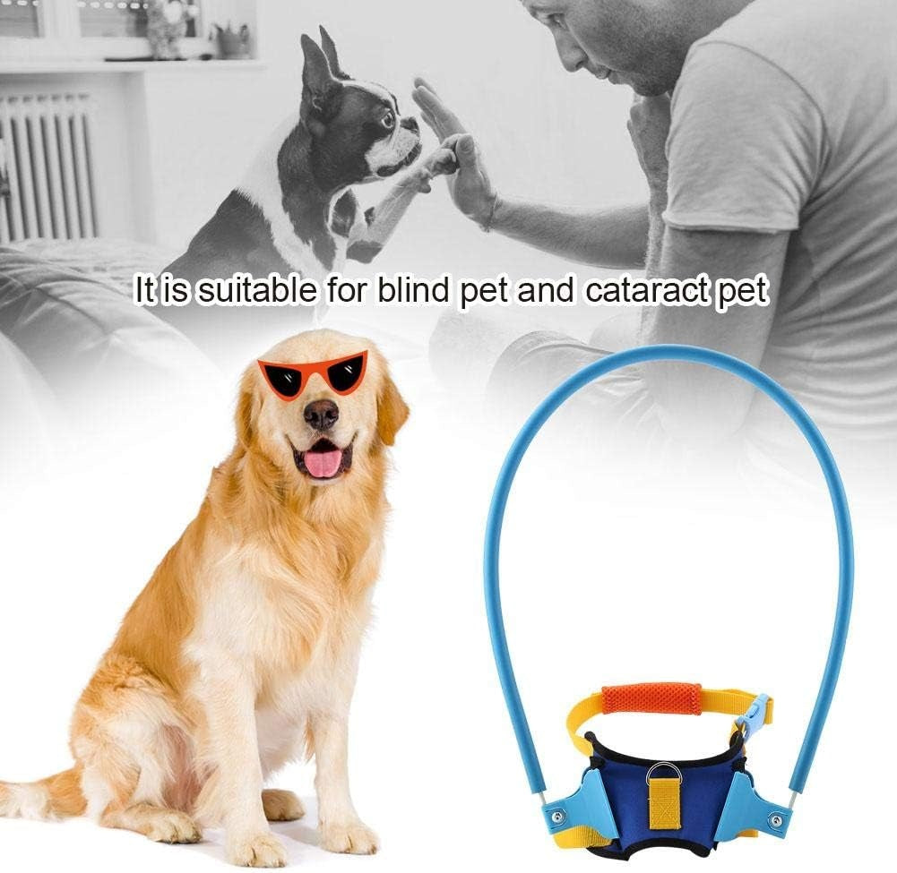 Blind Dog Harness Guiding Device, Pet Anti-Collision Ring for Protective And Build Confidence, Blind Dog Harness