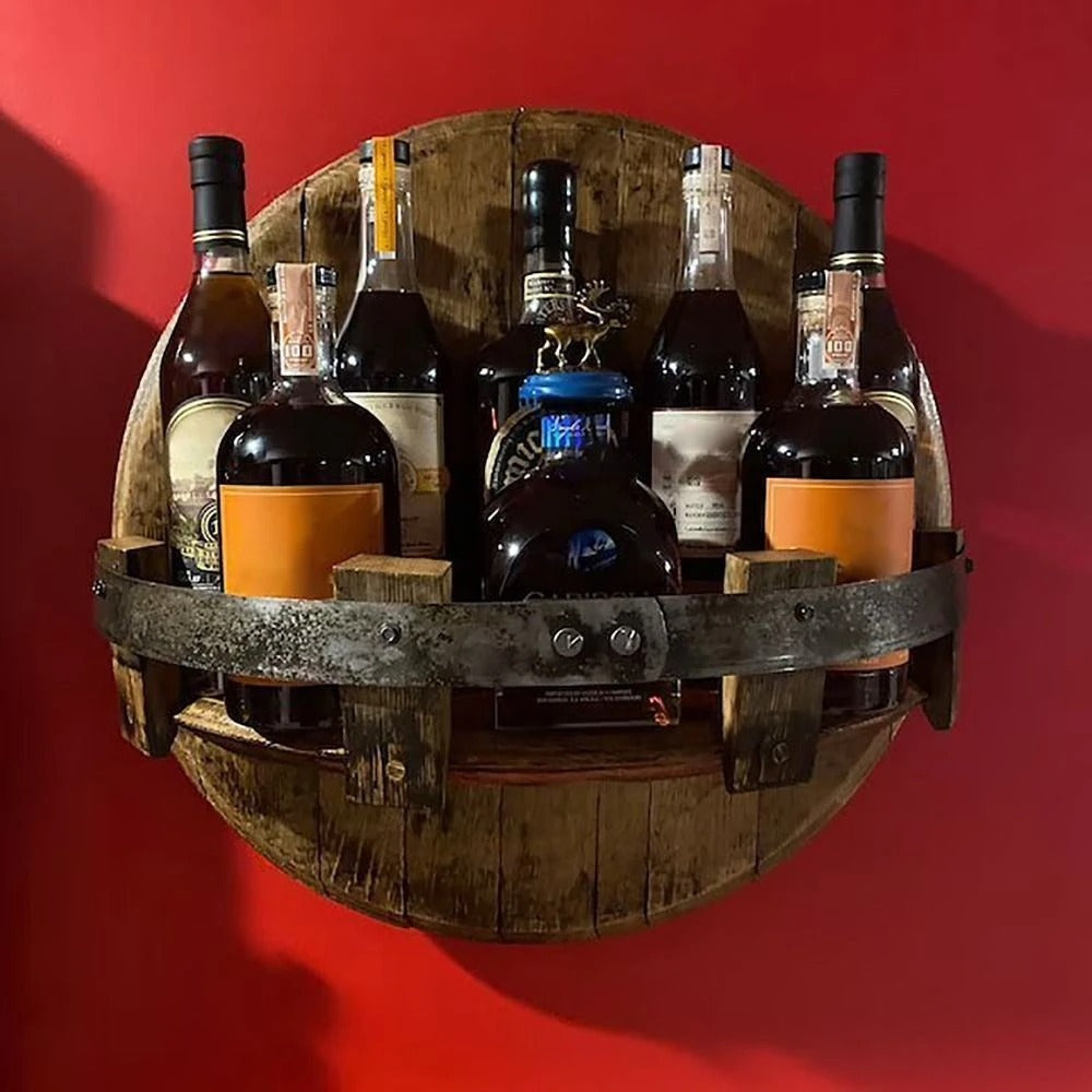 Bourbon Whiskey Barrel Shelf
