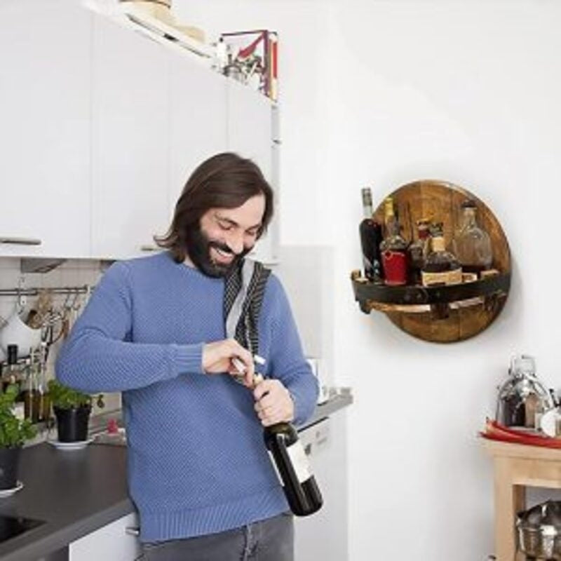 Bourbon Whiskey Barrel Shelf