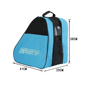 Breathable Skate Storage Bag With 3 Compartments And Shoulder Strap 1005006347681618-Blue