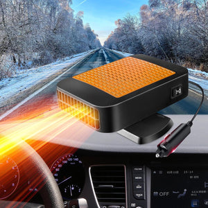 Car Heater, 12V/24v 200W Car Heater 2 in 1 Heating Fan Defroster Demister Car Amplifier Cooling Fans