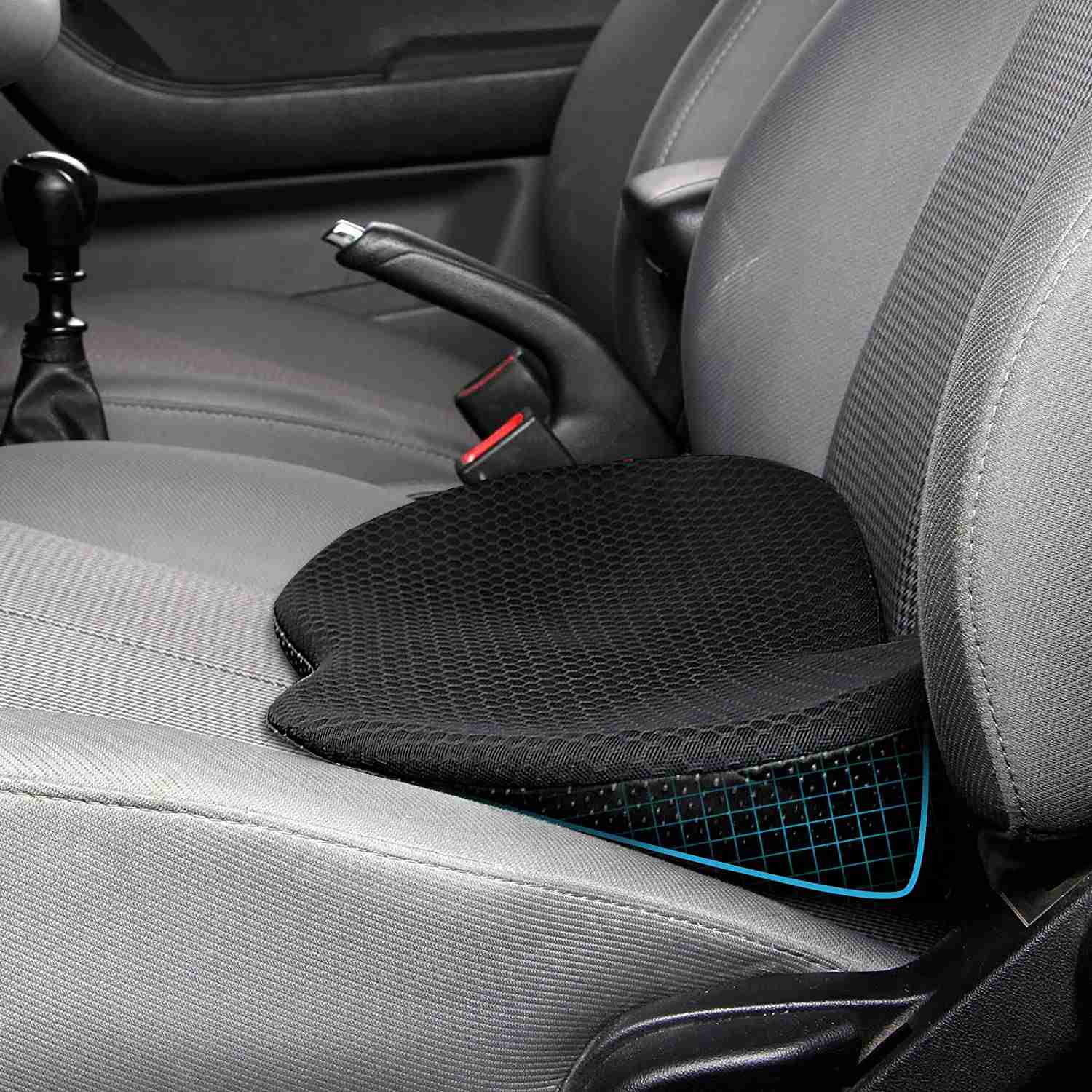 Car Seat Cushion For Short Drivers Height Risers For Adults, Memory Foam Car Seat Pad