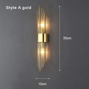 Chic Nordic Modern Gold Wall Light