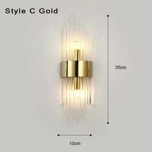 Chic Nordic Modern Gold Wall Light