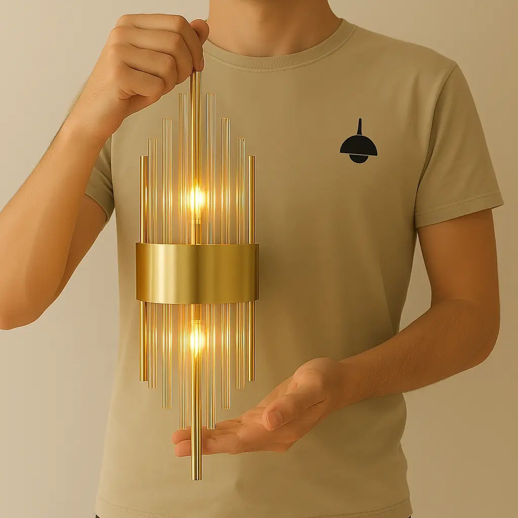Chic Nordic Modern Gold Wall Light
