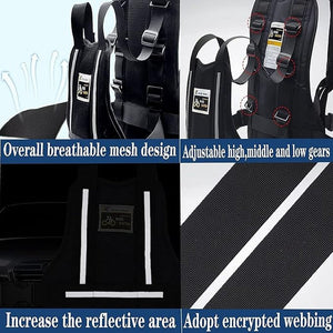 Children Motorcycle Safety Harness Breathable Reflective Adjustable Belt
