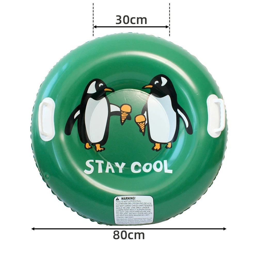 Cold Resistant Inflatable Pvc Snow Tube With Handles For Outdoor Sledding 1005010487377340-HXQ-RED-2.0