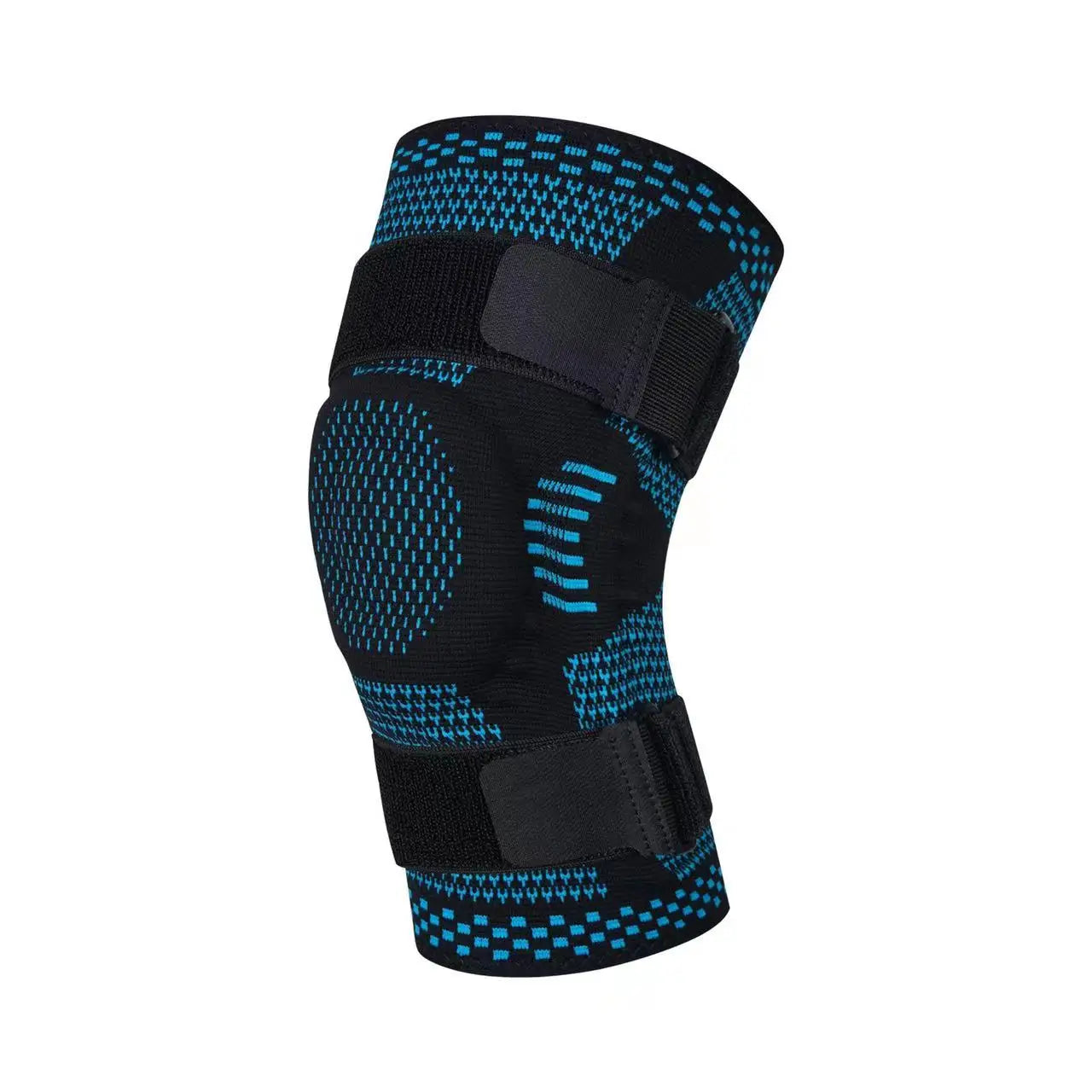 Compression Knee Brace Sleeve With Side Stabilizers Patella Gel And Straps 1005005843095625-1PCS Light Grey-S