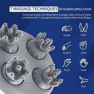 Cordless Electric Scalp Massager for Hair Growth and Relaxation