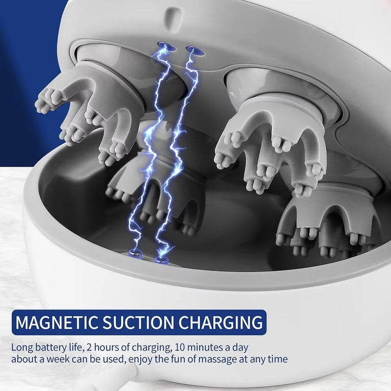 Cordless Electric Scalp Massager for Hair Growth and Relaxation