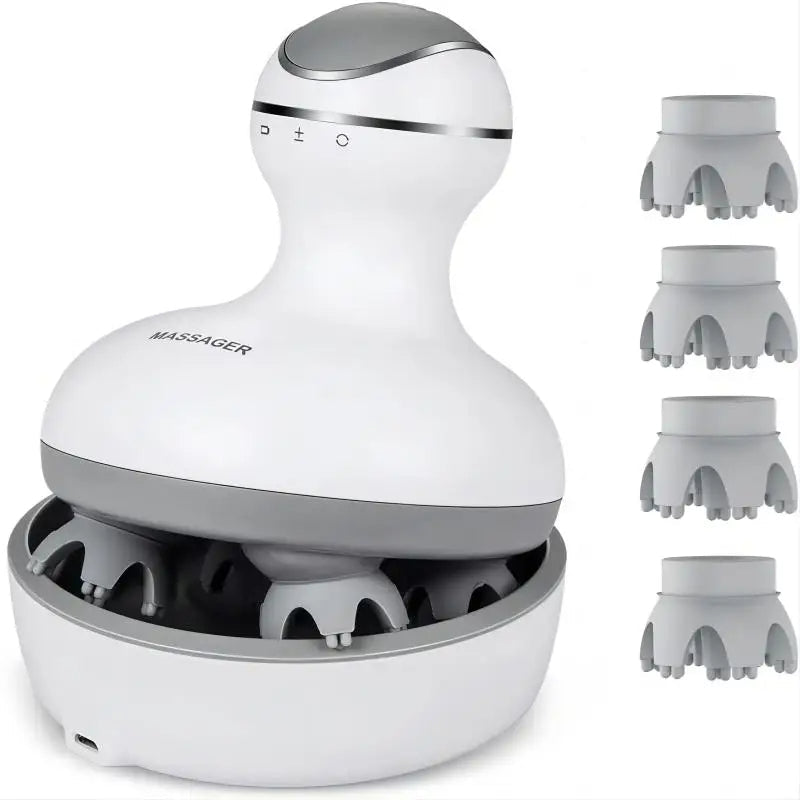 Cordless Electric Scalp Massager for Hair Growth and Relaxation