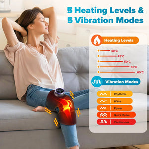 Cordless Heated Knee Wrap Massager With Vibration And Adjustable Straps 1005009534349815-3 Modes Update-1pcs