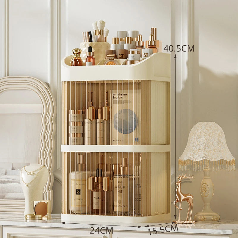 Cosmetics Storage Box With Drawers, Valentines Gifts For Her Organizer 1005007517029753-three layers